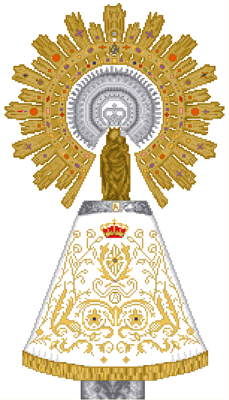 Virgen del Pilar (manto Blanco)