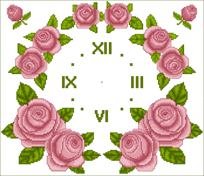 Reloj de rosas
