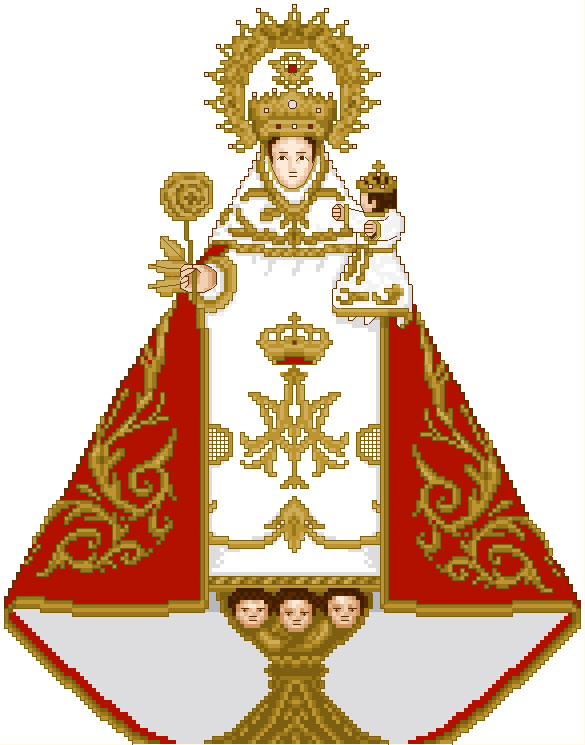 Virgen de Covadonga (manto rojo)