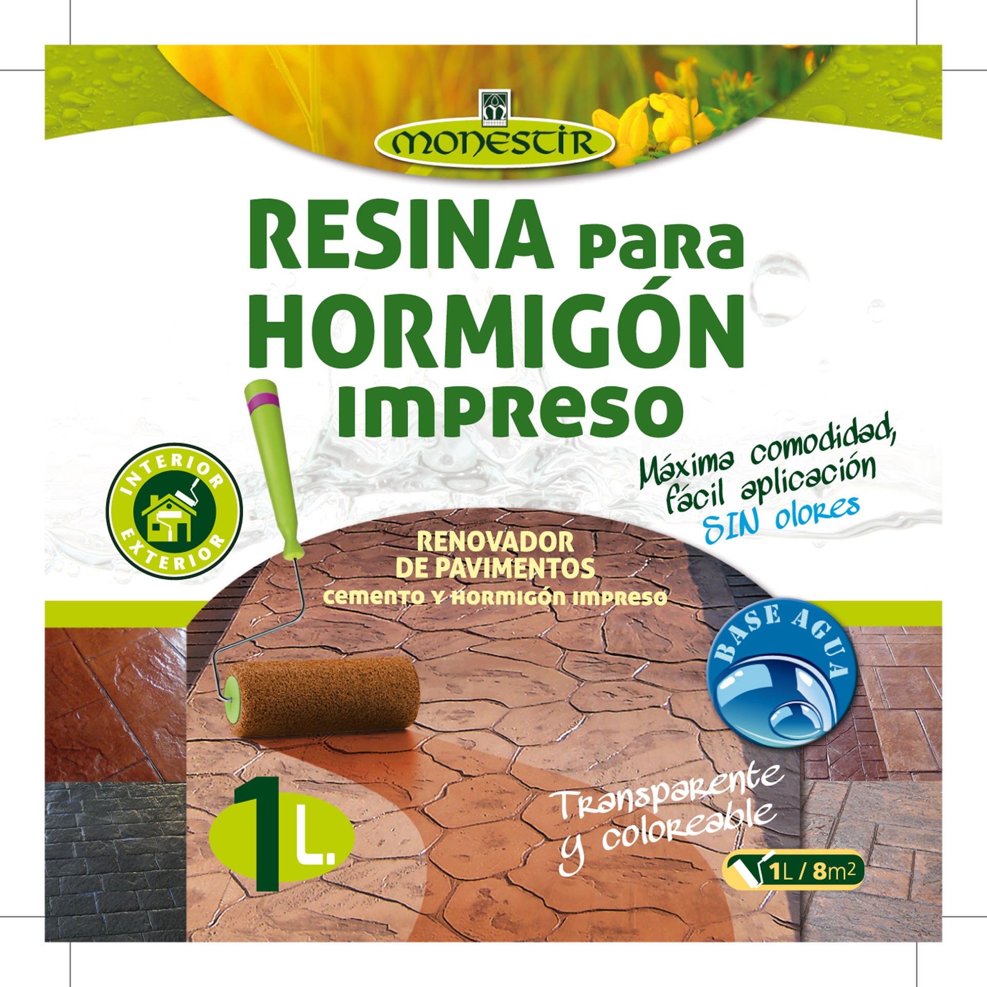 Resina para hormigón impreso