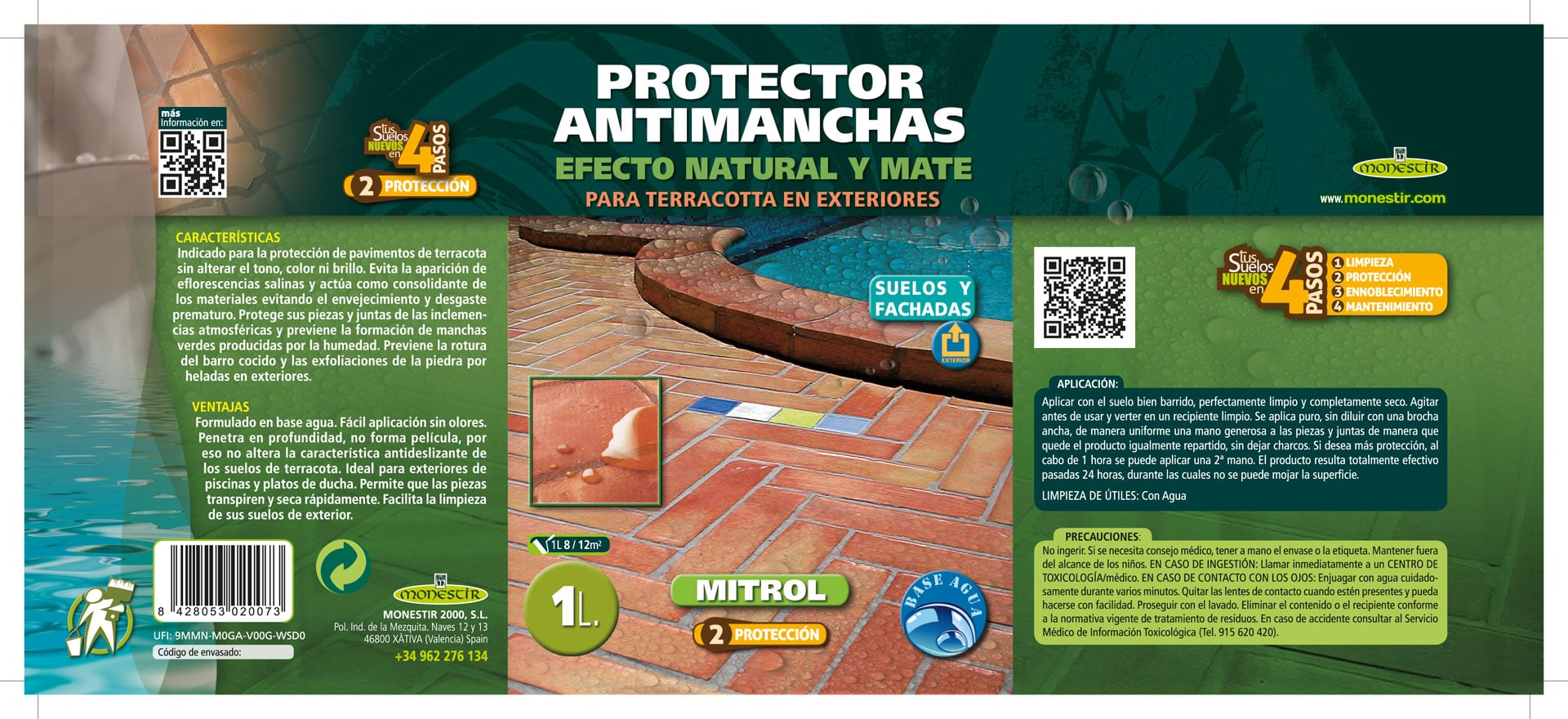 Protector Antimanchas con acabado natural (Exterior)