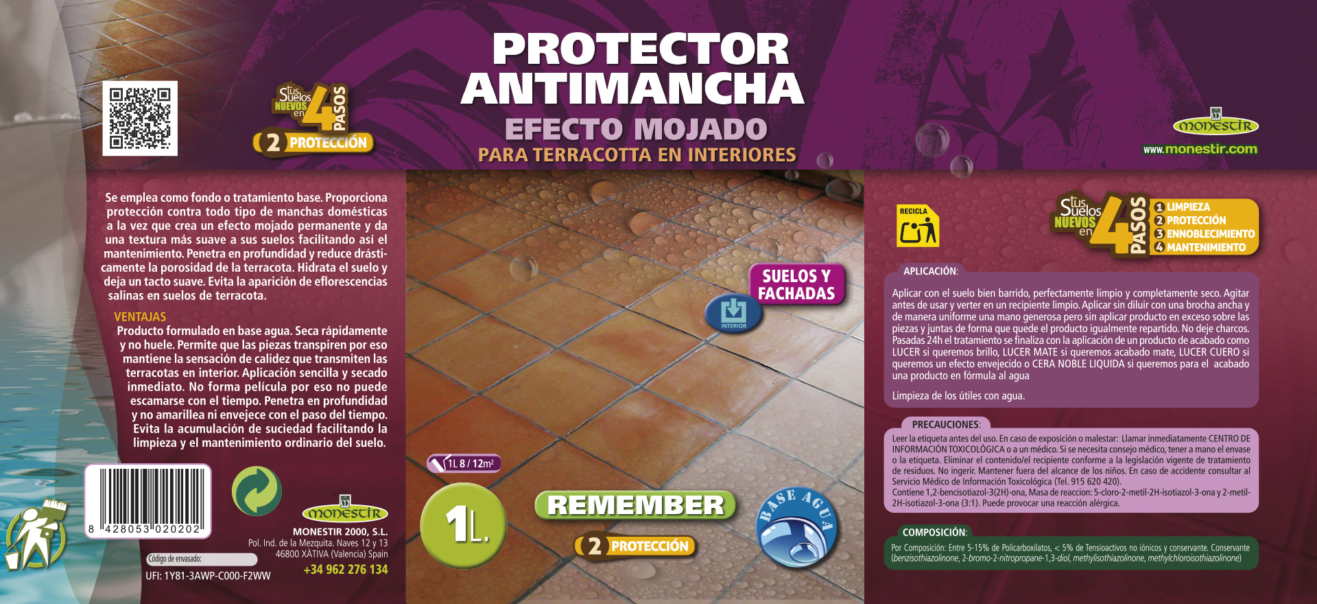 Protector Antimanchas con efecto mojado (Interiores)