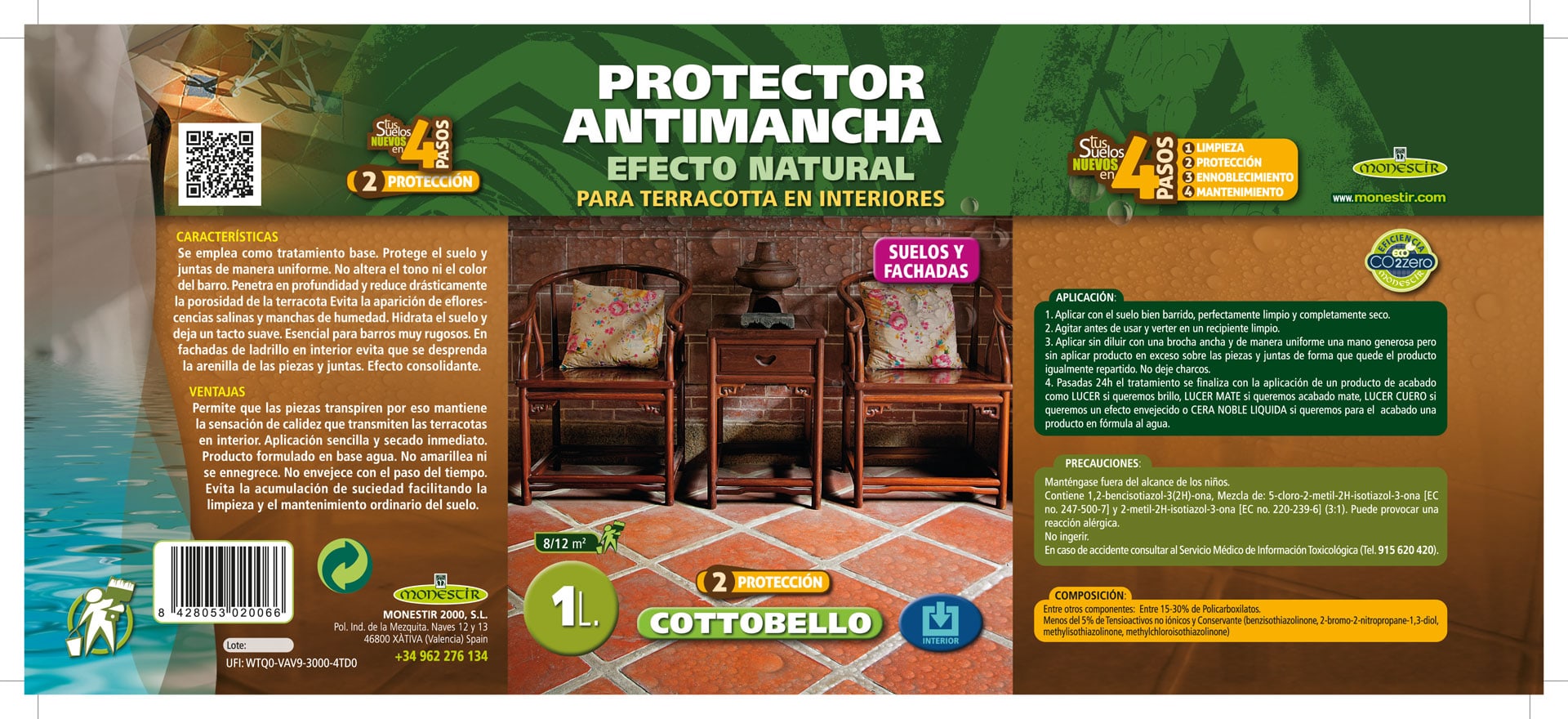 Protector Antimanchas con acabado natural (Interior)