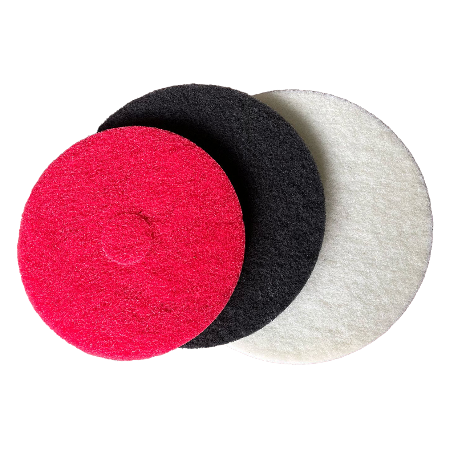 Discos de mantenimiento de suelos (Blanco, Negro, Rojo)