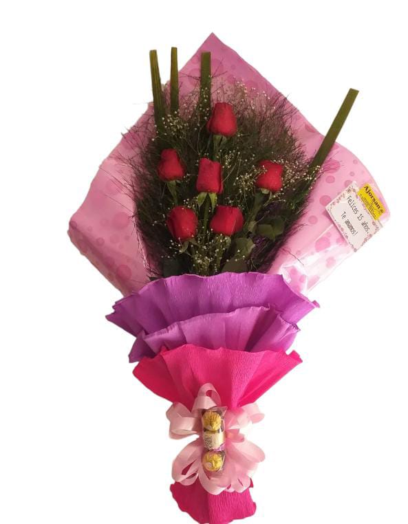 Ramos Rosas Importadas + Bombones