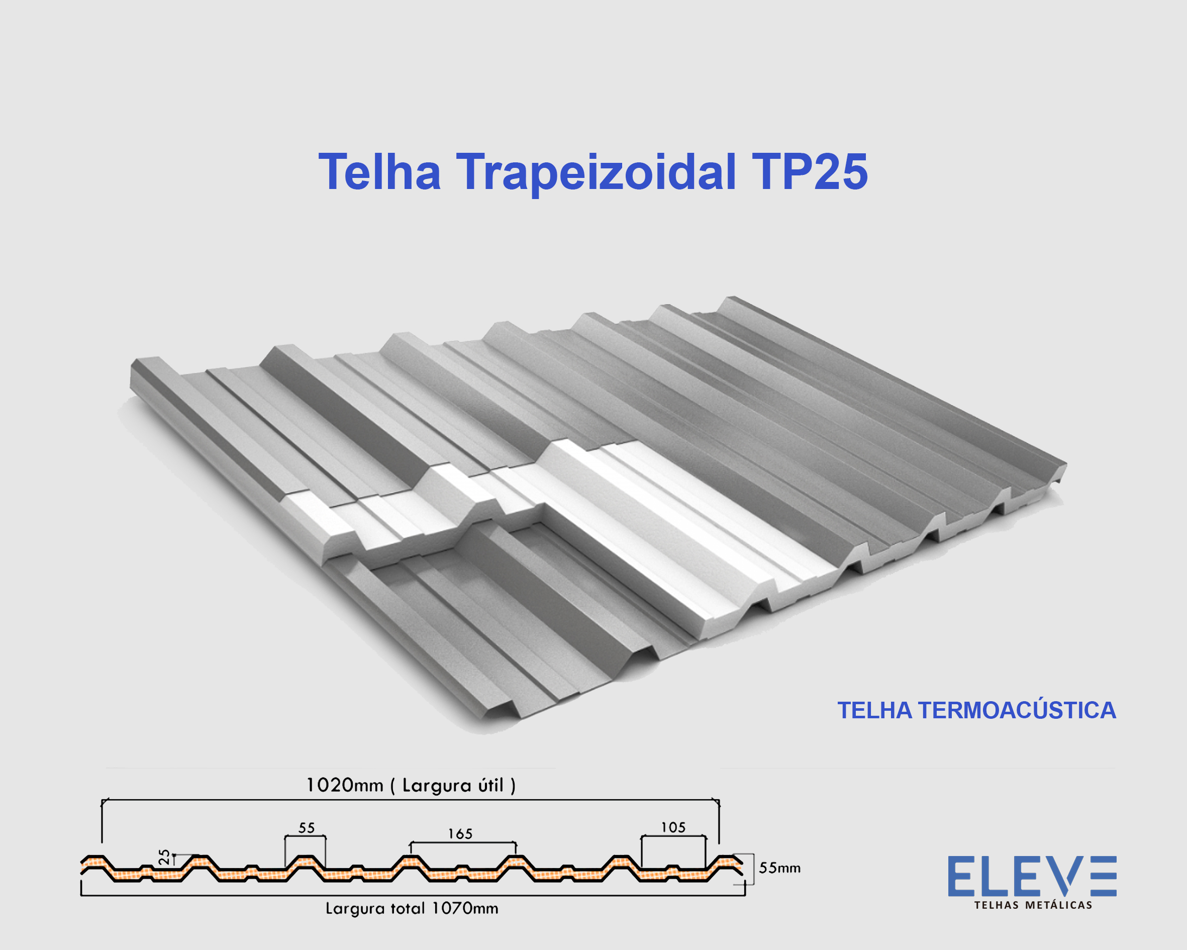 Telha Trapezoidal TP25