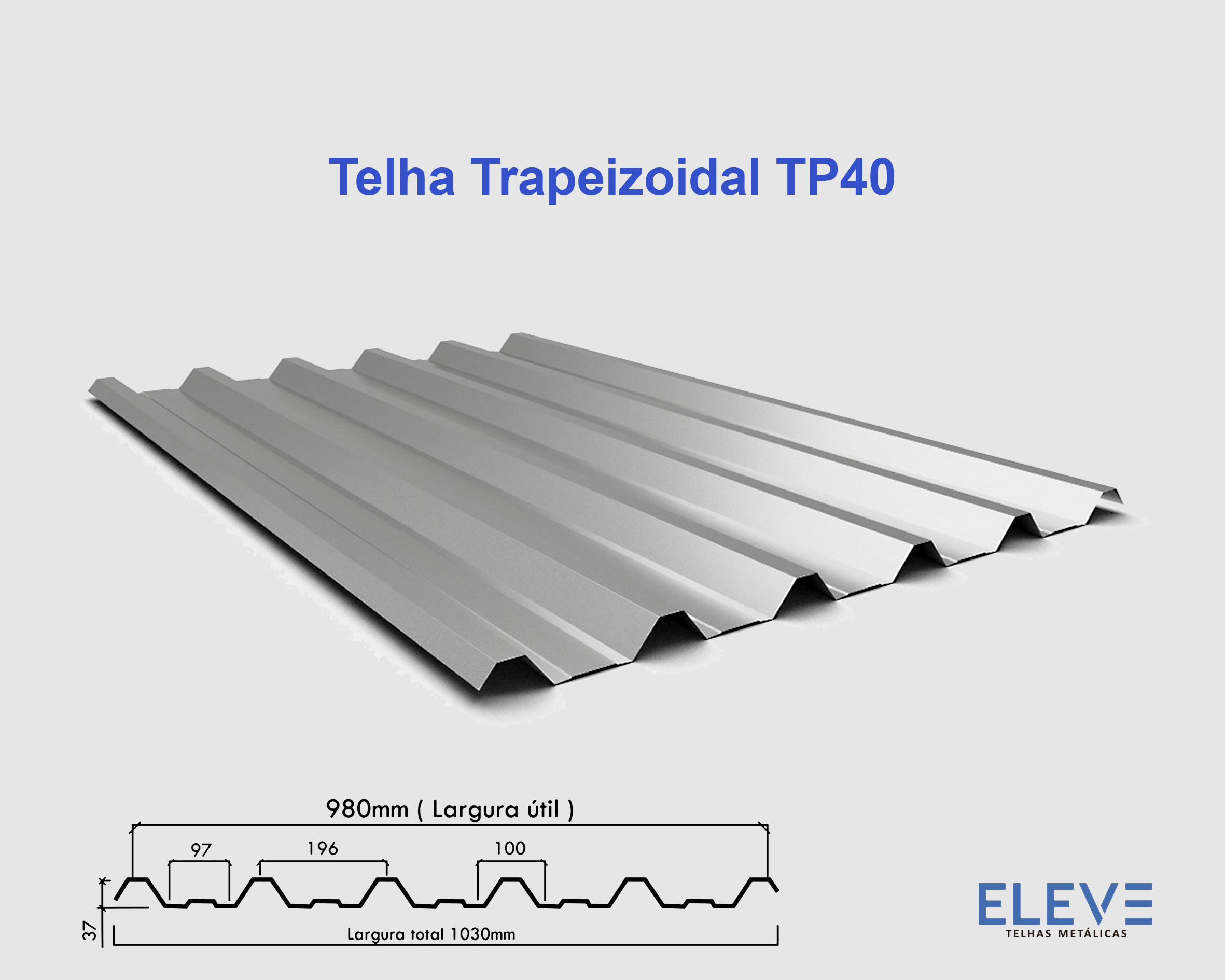 Telha Trapezoidal TP40