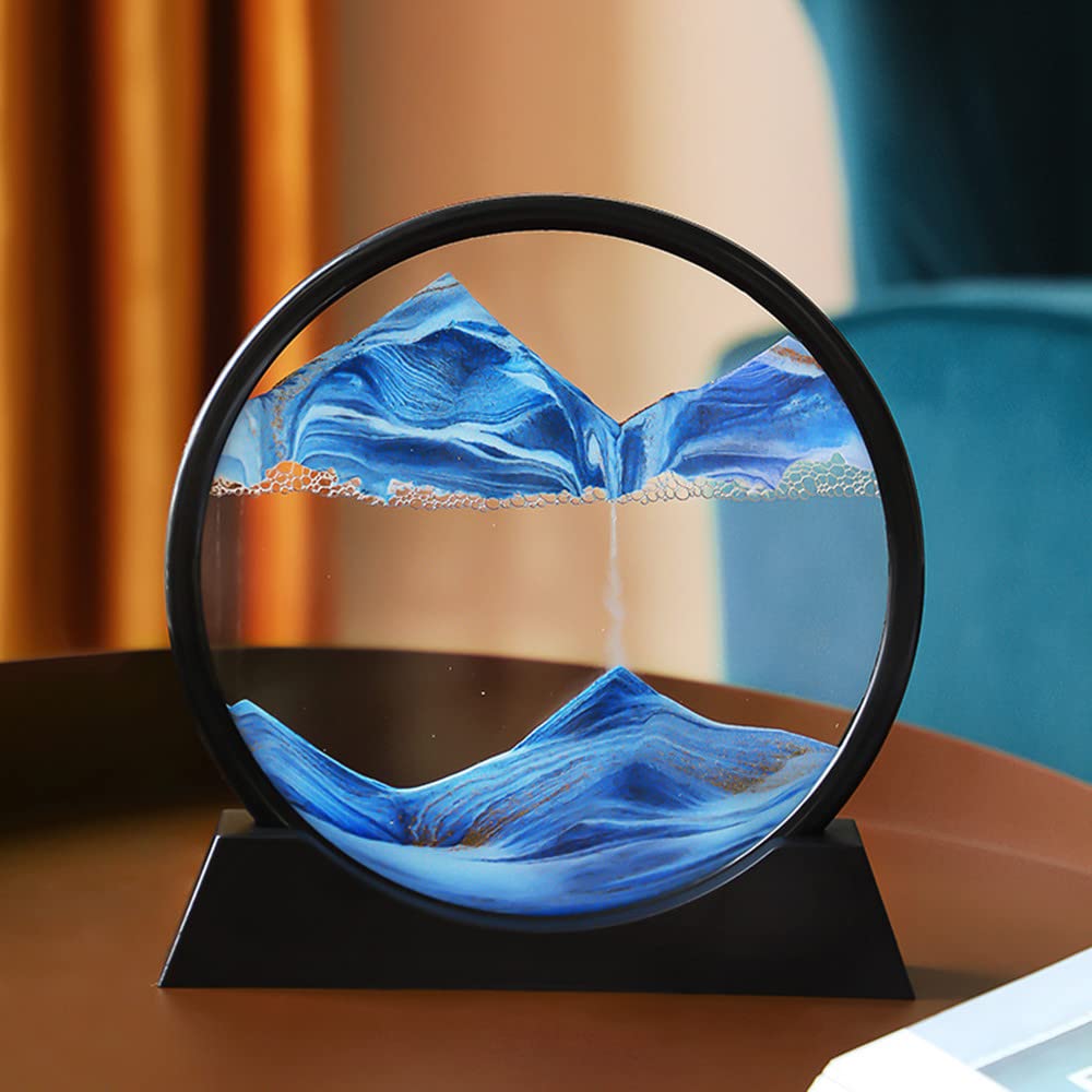 MatchlessGiftz Flowing Sand Art – 3D Dynamic Landscape for Your Home & Office!