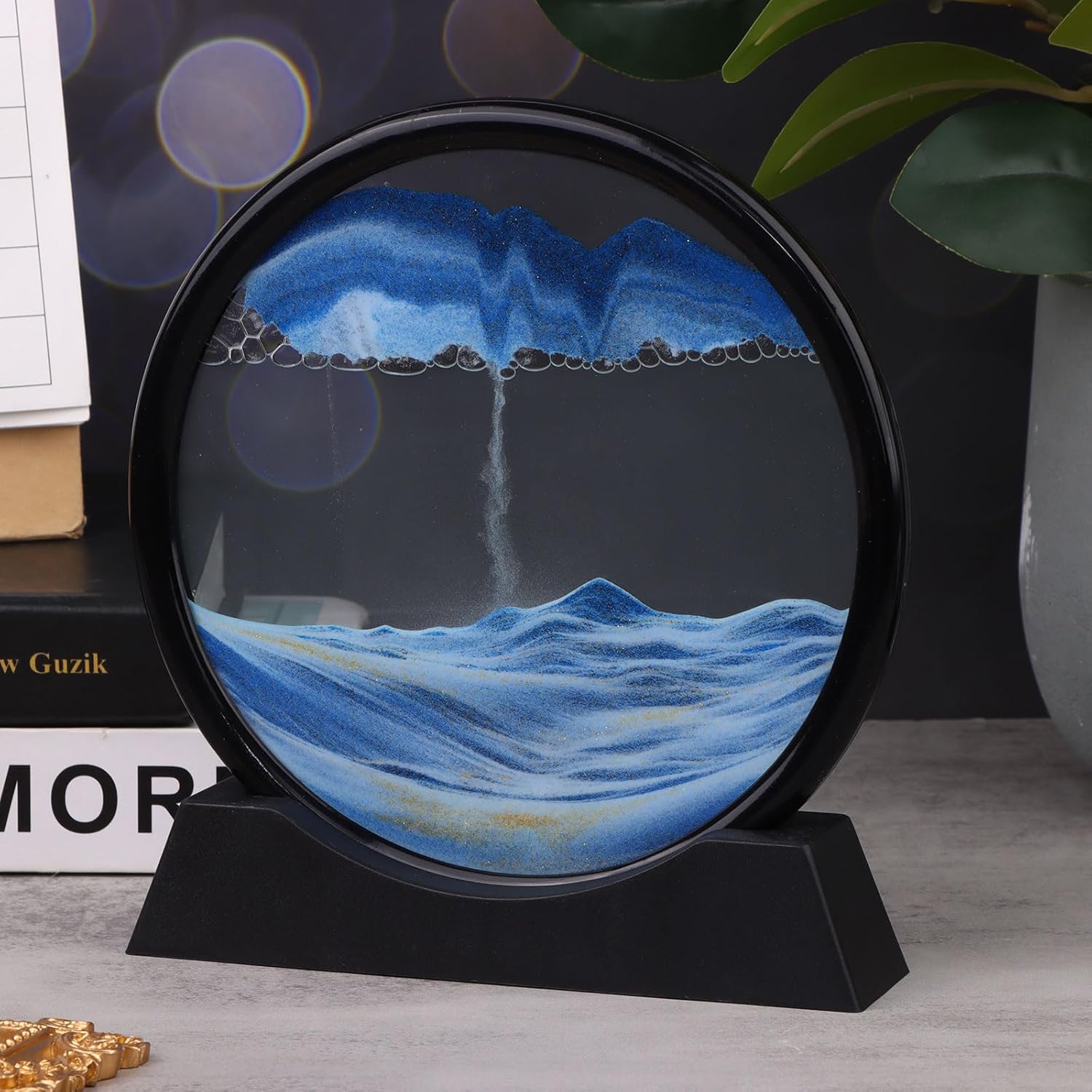 MatchlessGiftz Flowing Sand Art – 3D Dynamic Landscape for Your Home & Office!