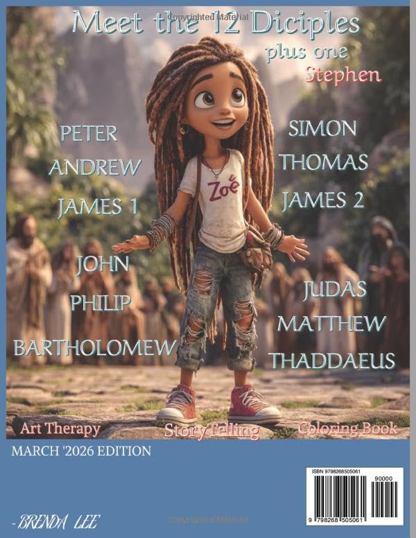 Jesus and The Twelve Apostles Coloring Book:March '2026 Issue