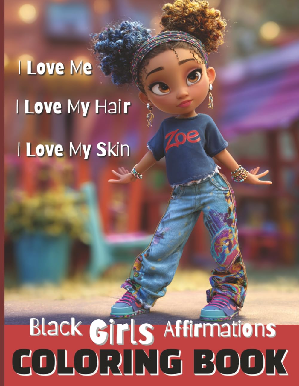 Black Girls Affirmations Coloring Book