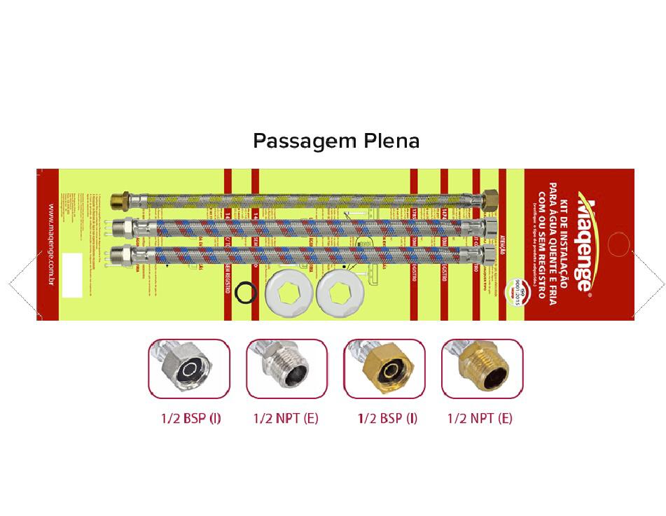 KIT PARA INSTALAÇÃO DE ÁGUA QUENTE E FRIA