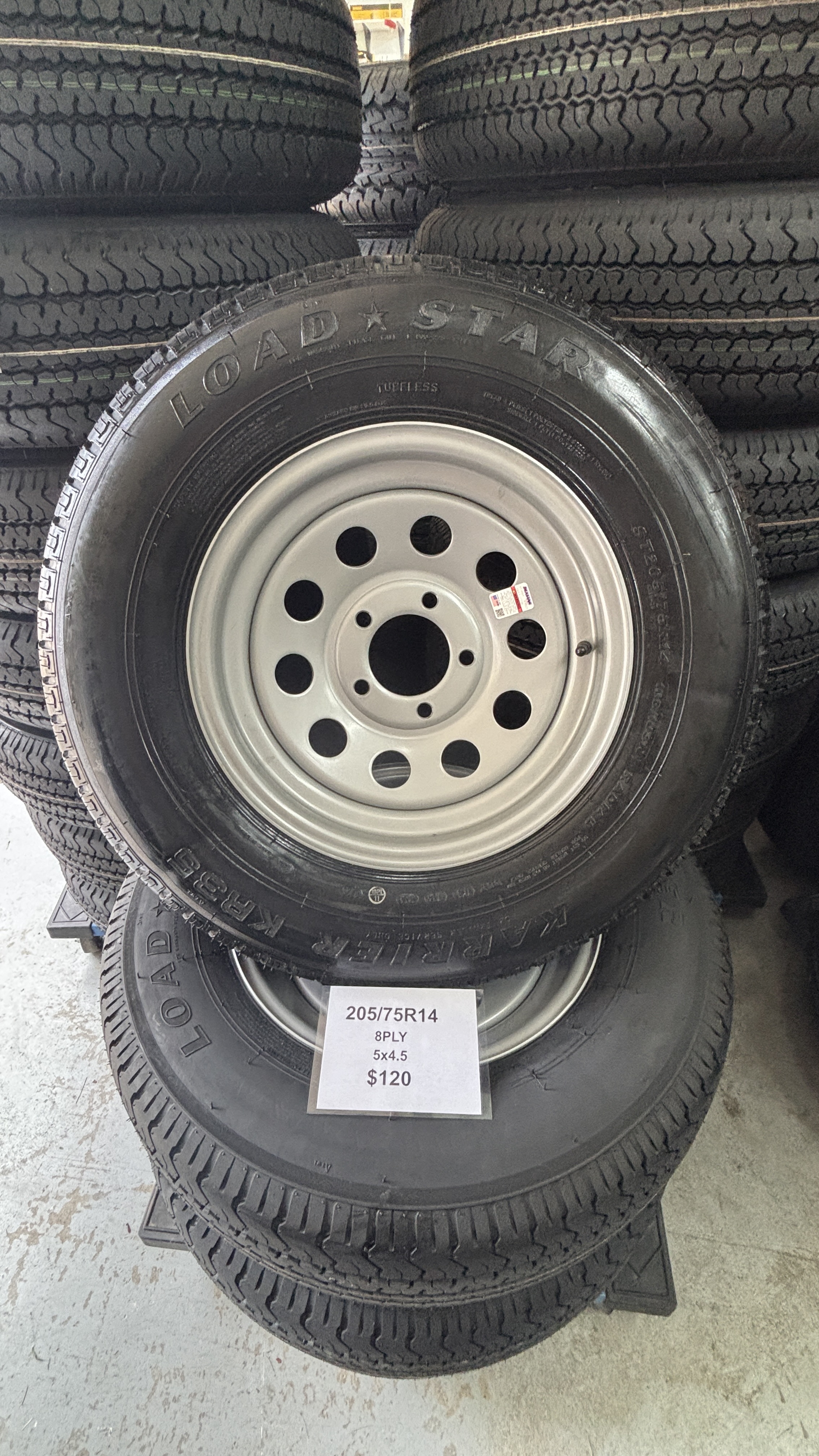 205/75R14 5x4.5 8 Ply