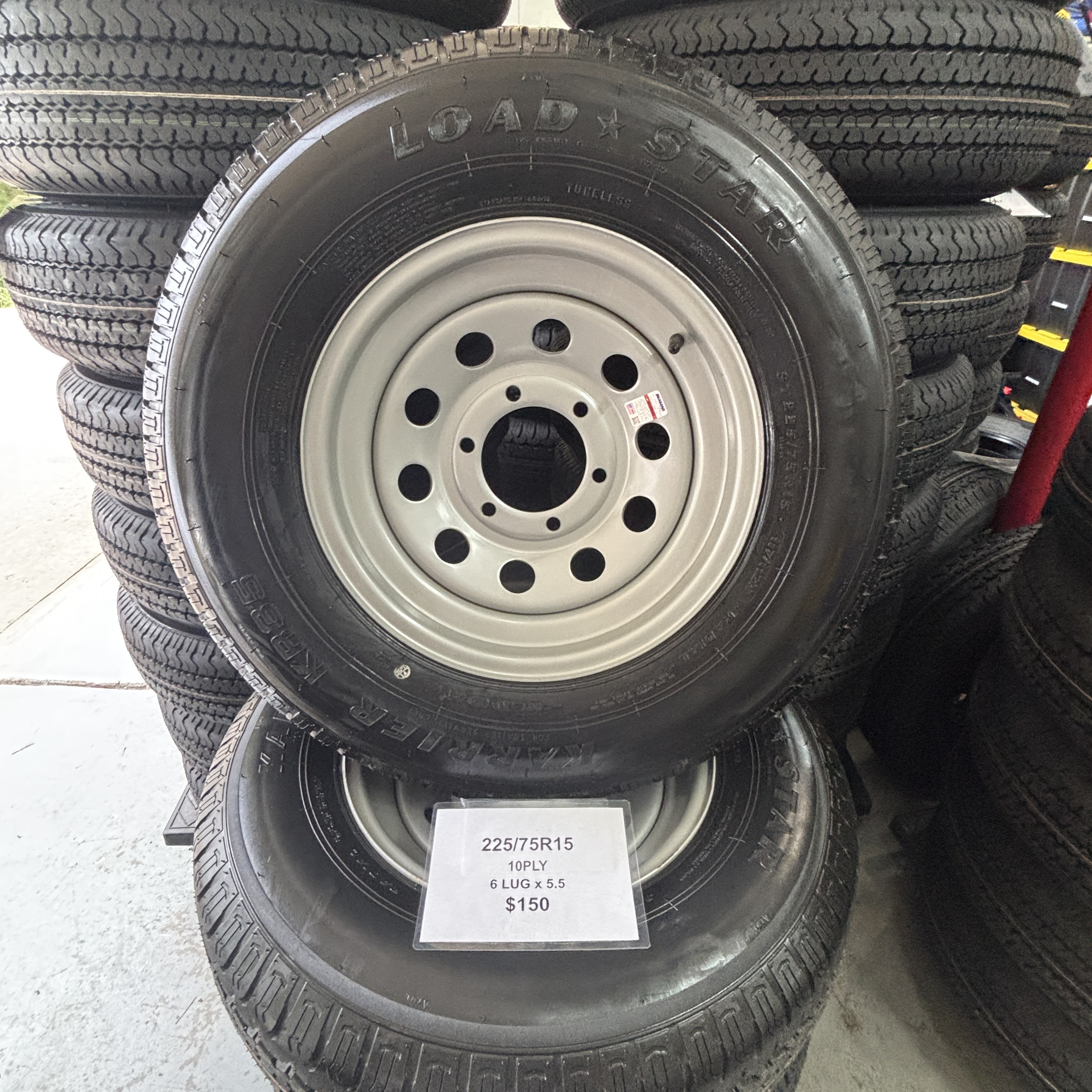 225/75R15 6x5.5 10 Ply