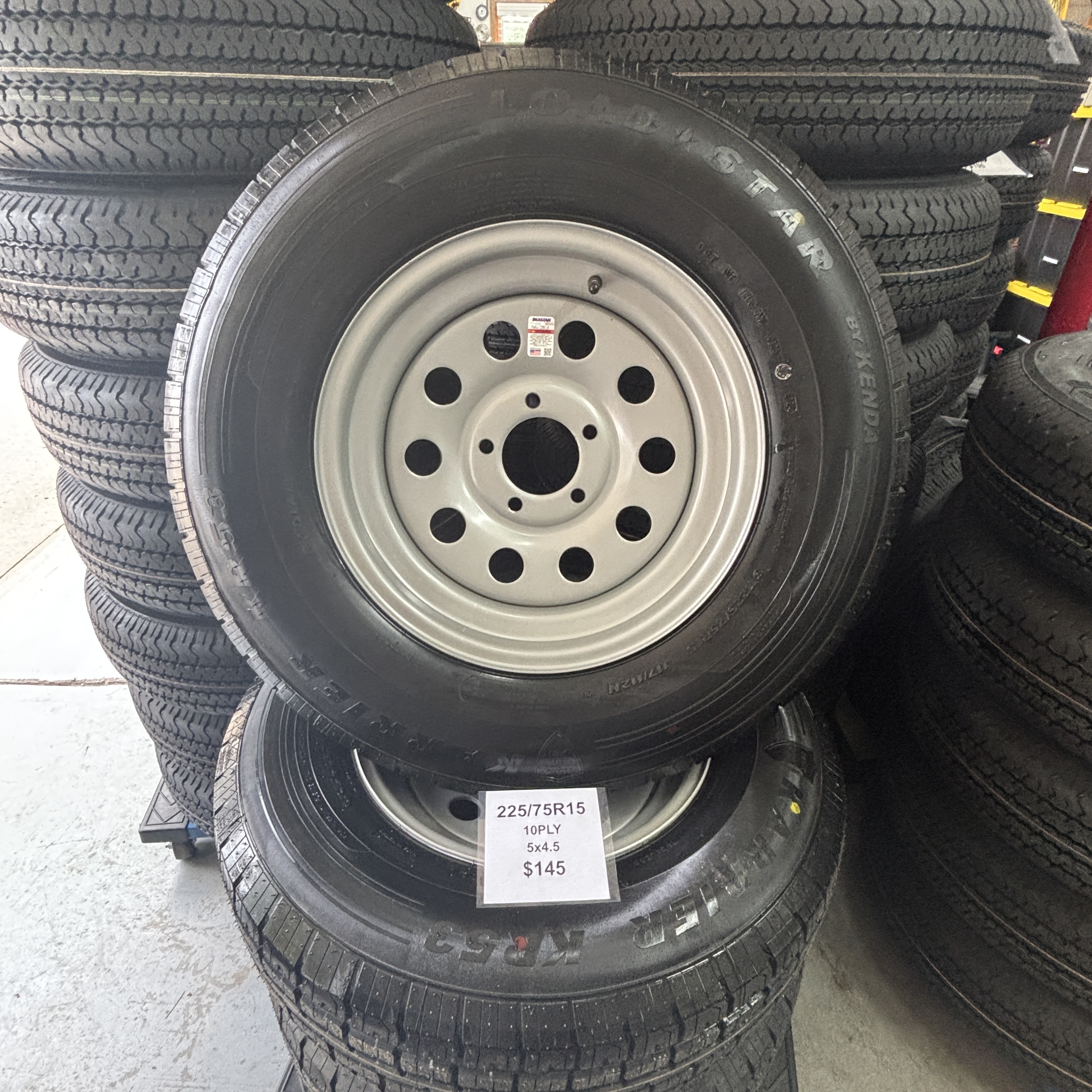 225/75R15 5x4.5 10 Ply