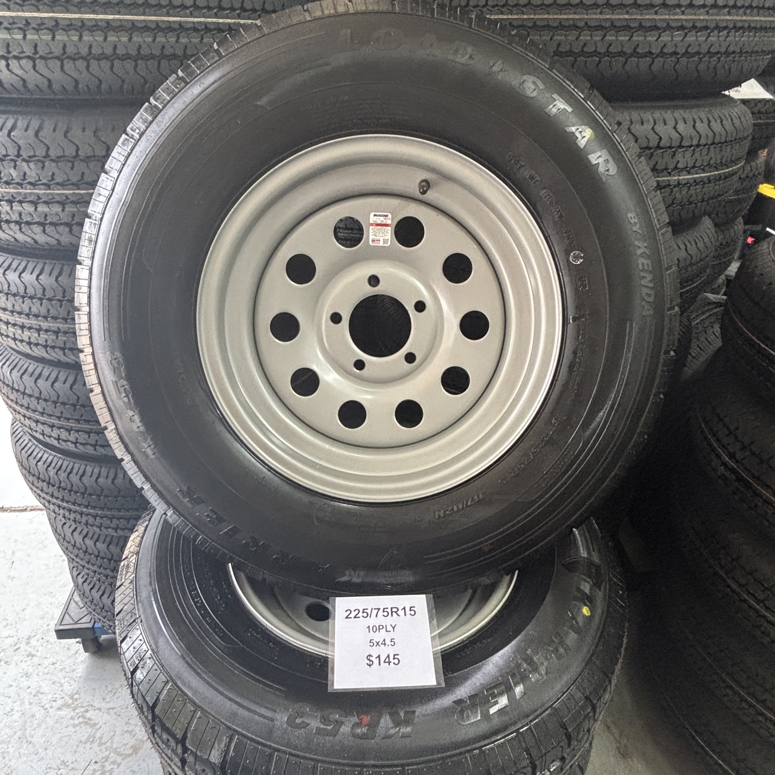 225/75R15 5x4.5 10 Ply