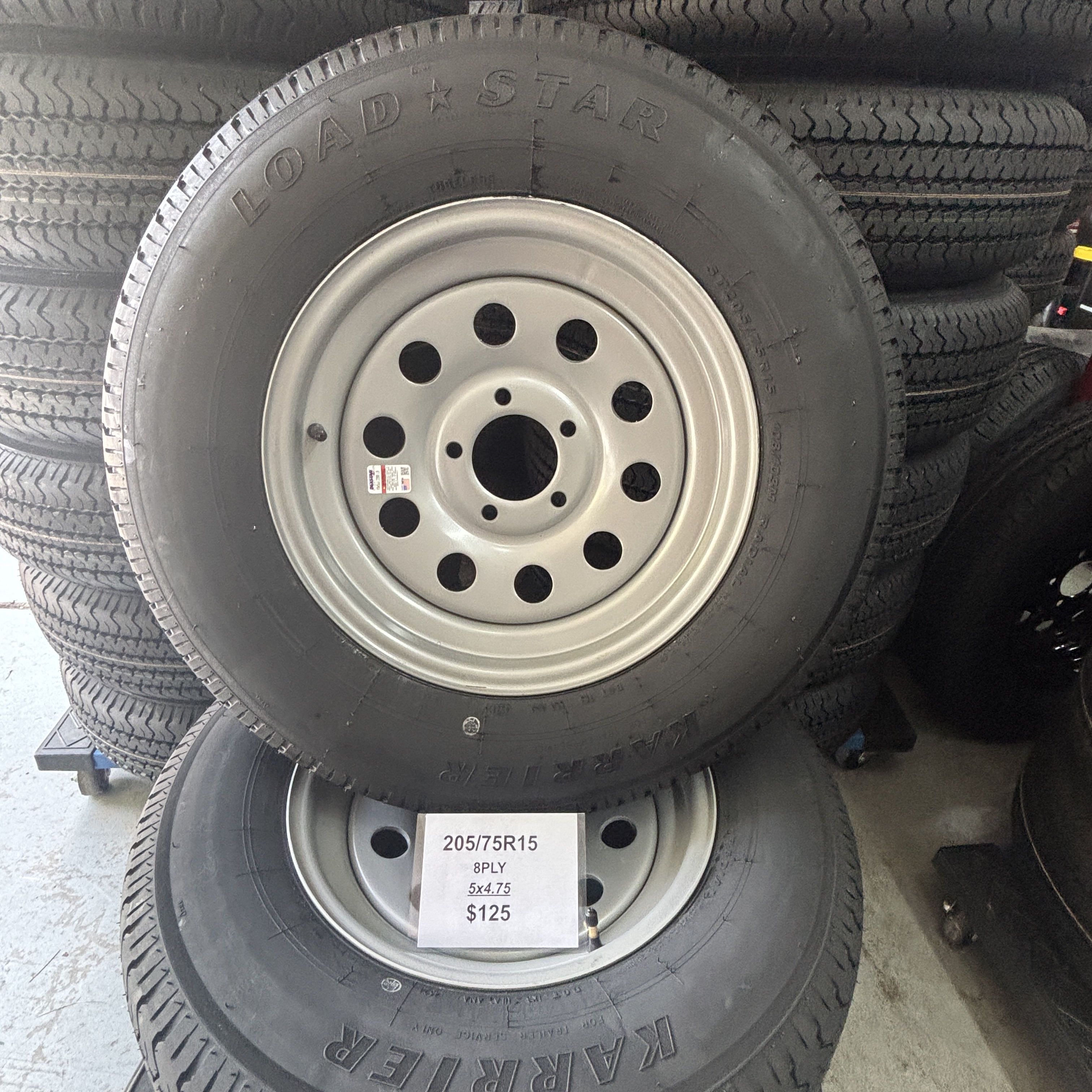 205/75R15 5x4.75 8 Ply