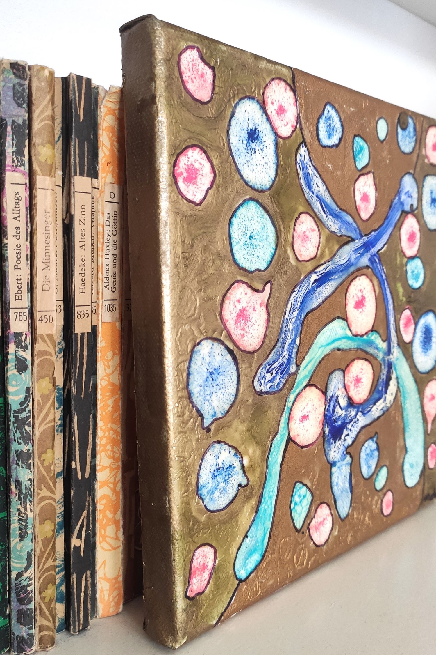 Ölbild aus der Reihe "Goldene Zeiten" mit dem Titel "Das Glühen des Verlangens"