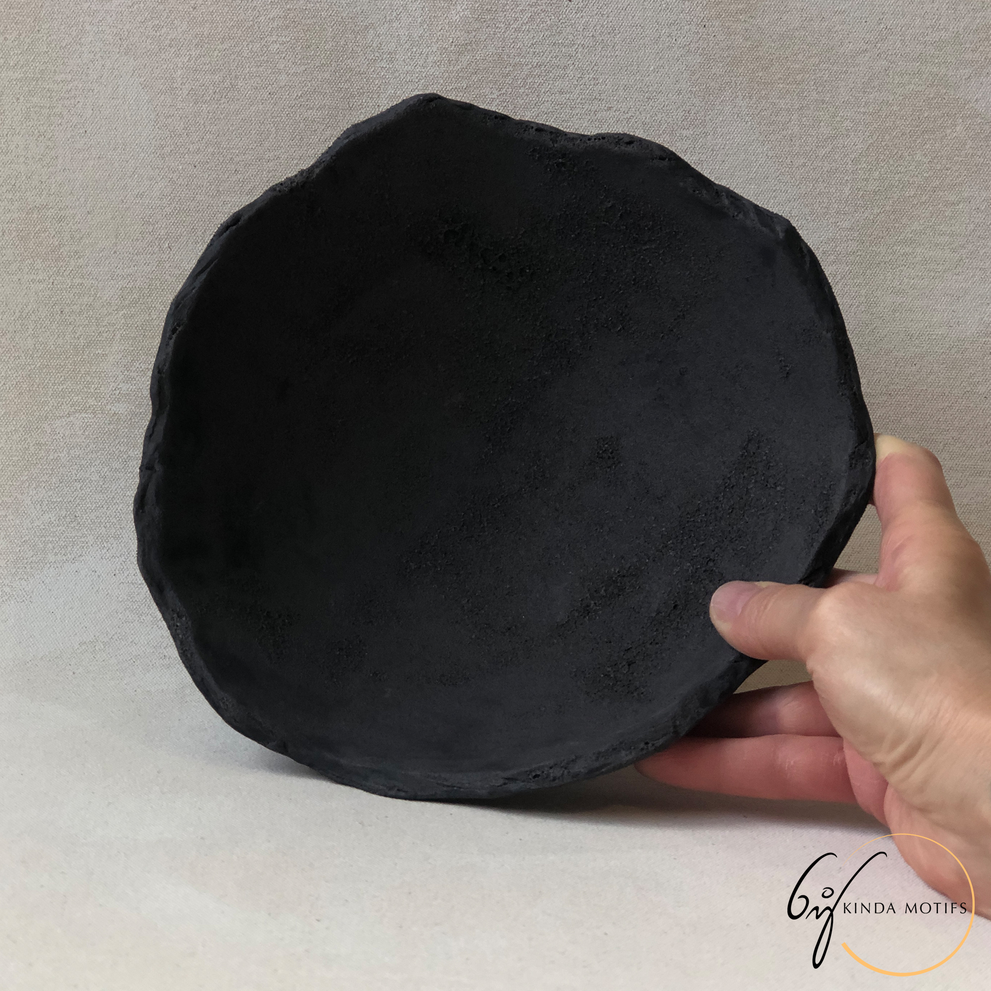 Handcrafted Black Ceramic Bowl
