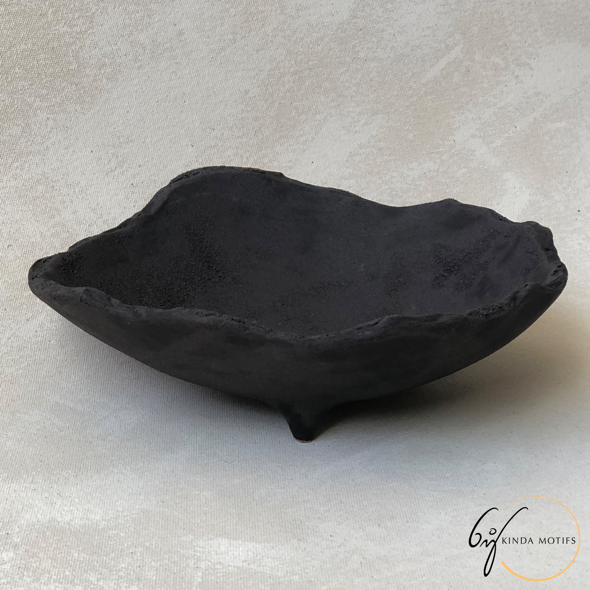 Handcrafted Black Ceramic Bowl