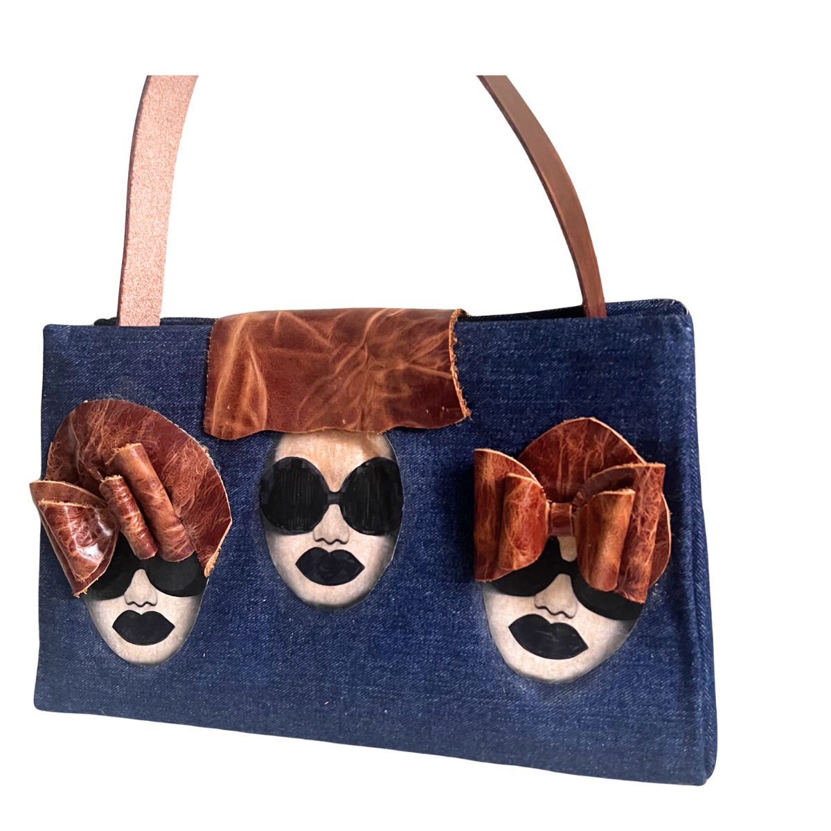 Three Sisters Handmade Denim Hand Bag