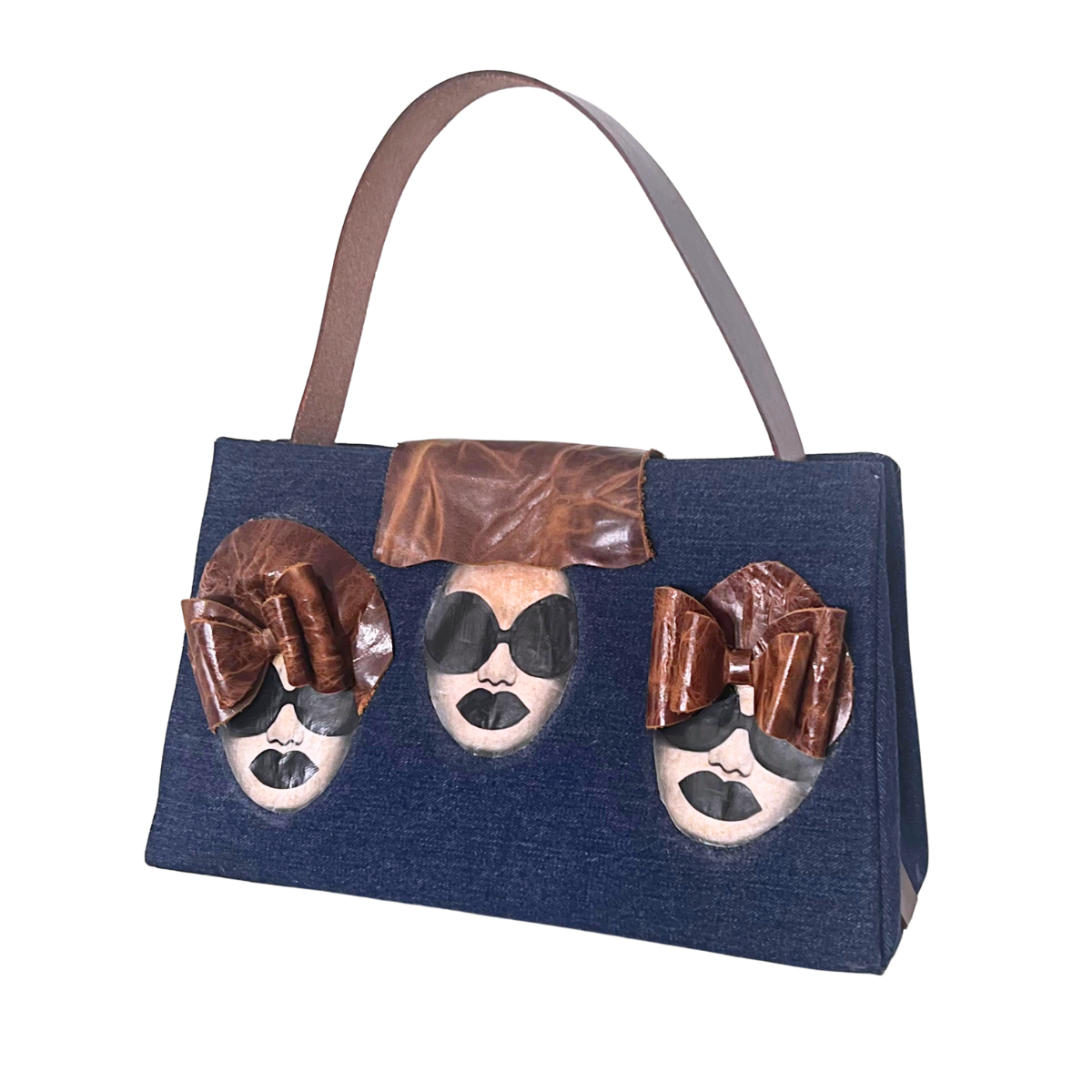 Three Sisters Handmade Denim Hand Bag