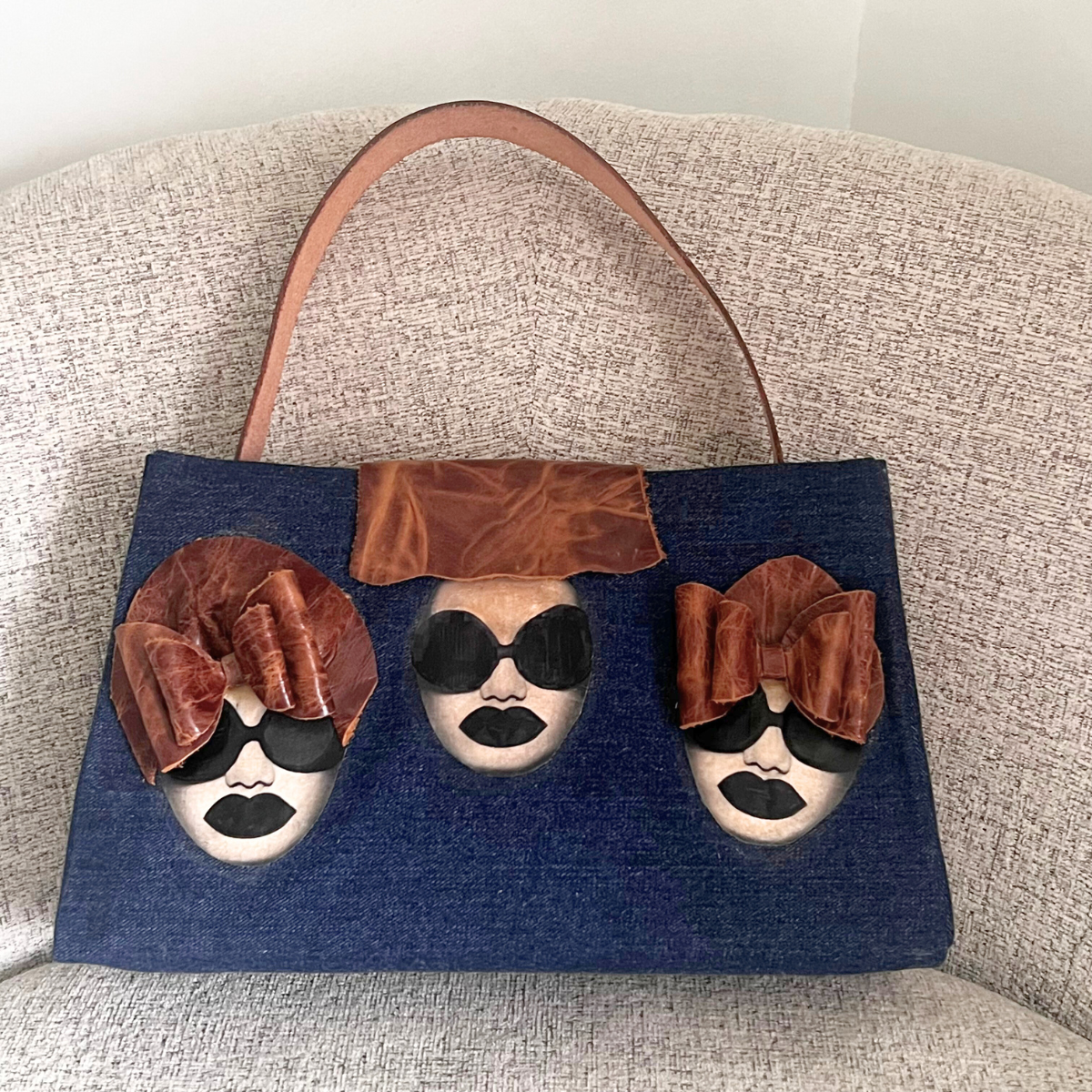 Three Sisters Handmade Denim Hand Bag