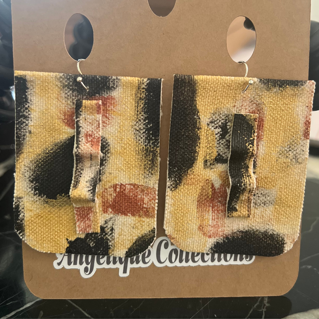 Art Print Statement Earrings (Style D)