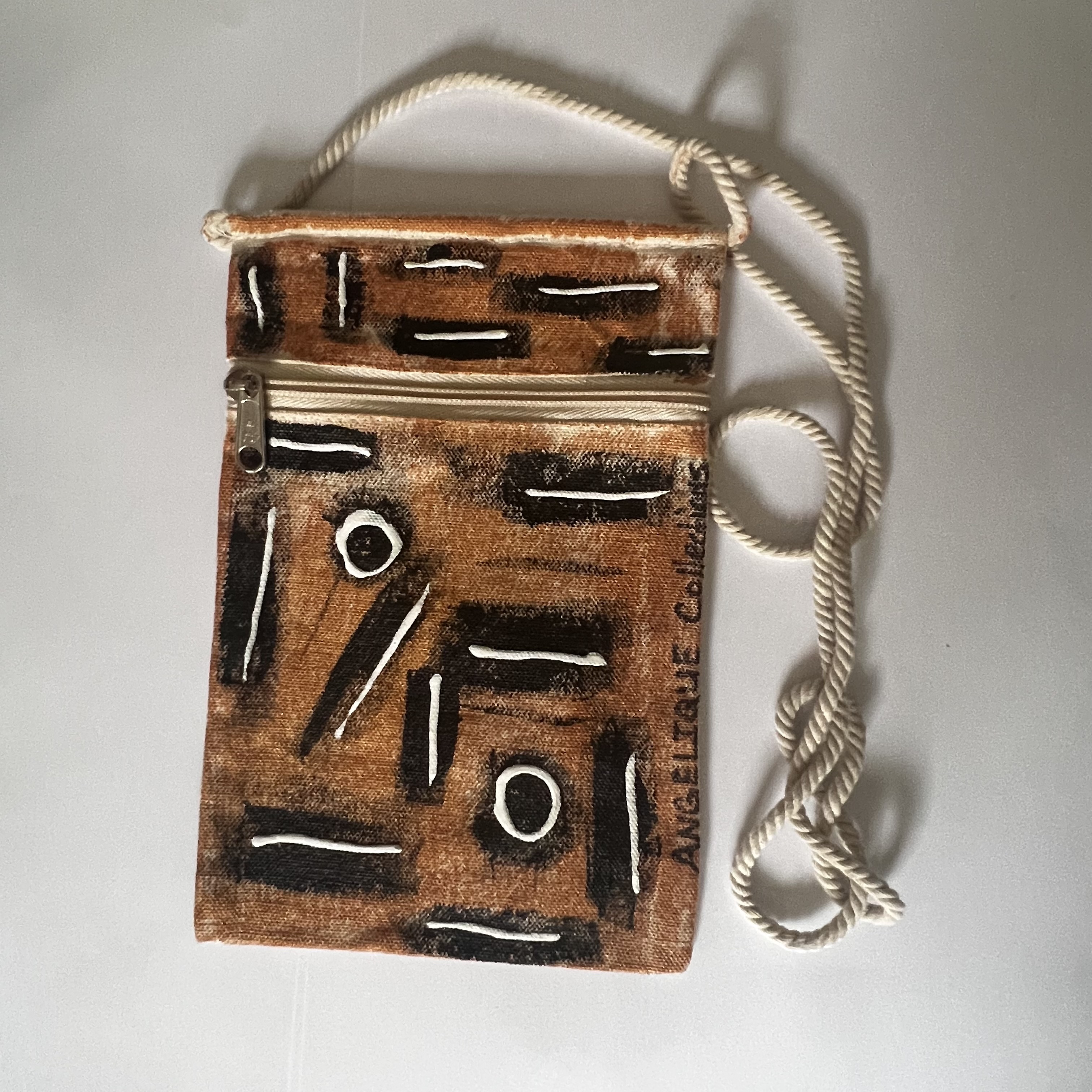 Handmade Tribal Print Crossbody Bag