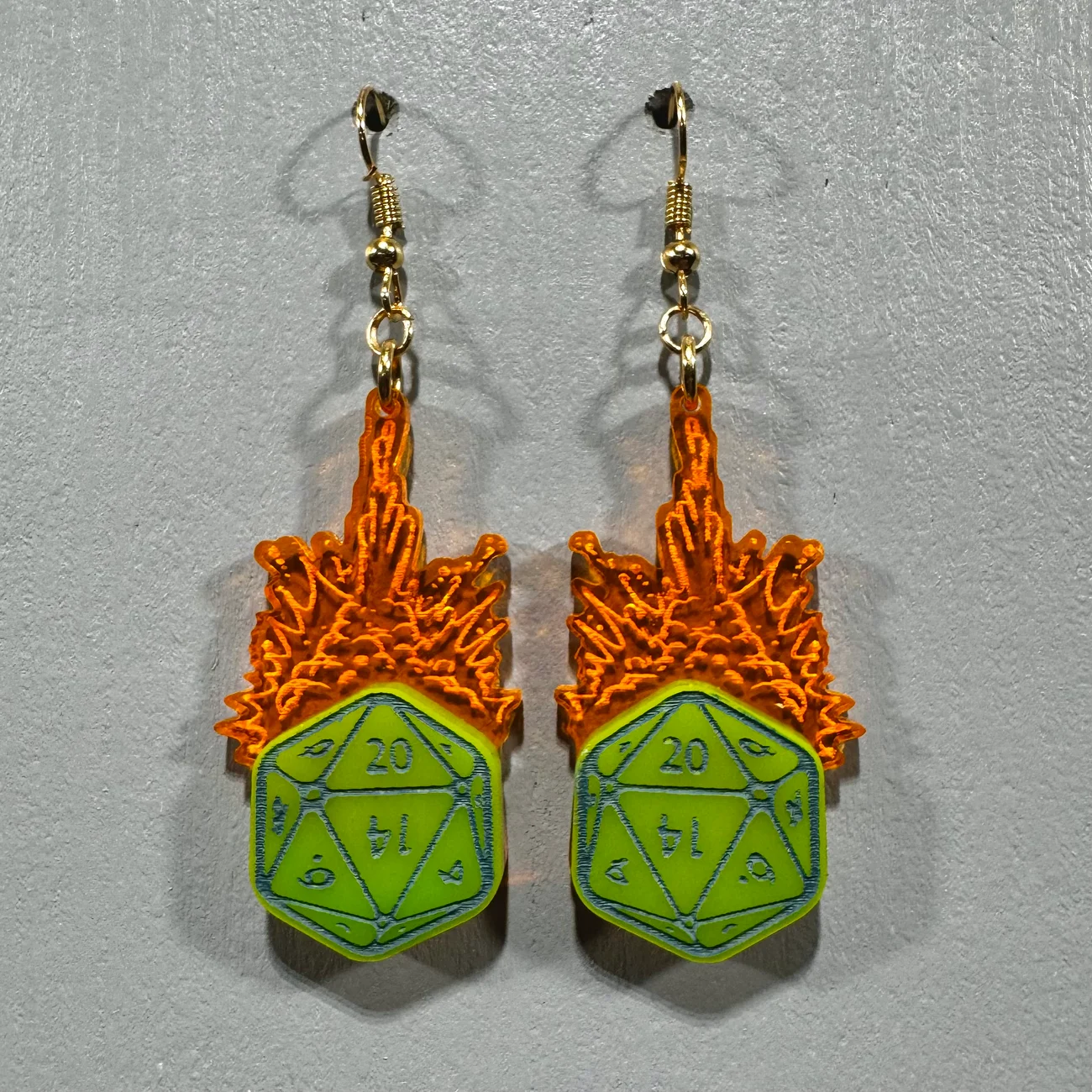 Exploding D20 - Green