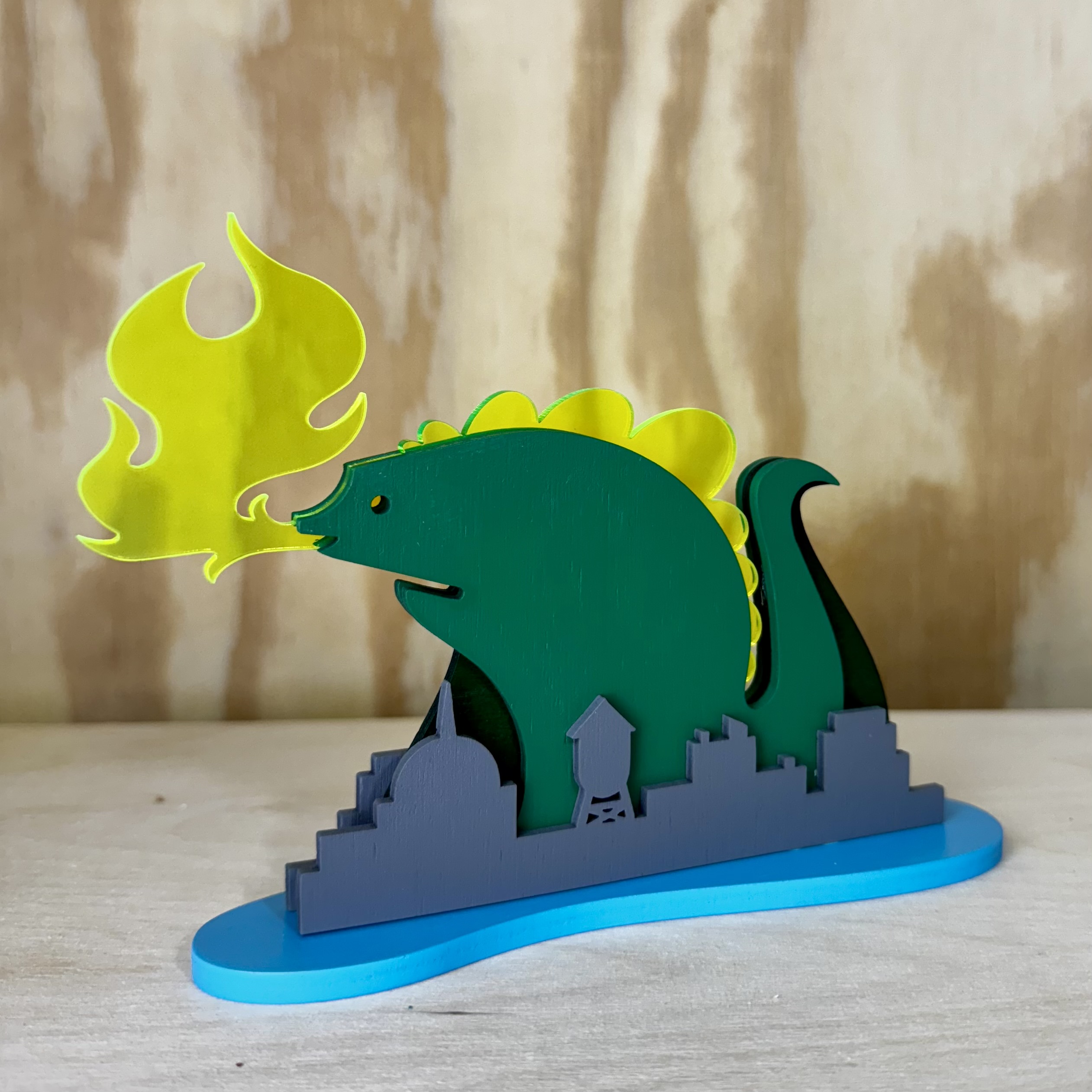 Monstres d’art - Yellow Flame Godzilla