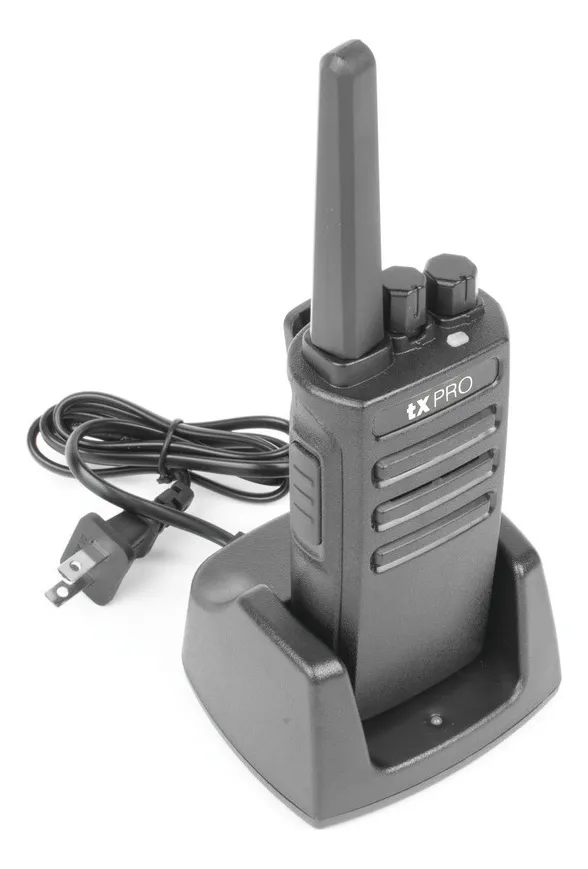 Radio Portátil TX500 VHF, 5W de Potencia, Scrambler de Voz, Alta Cobertura, 136-174 MHz, 16 canales preconfigurados