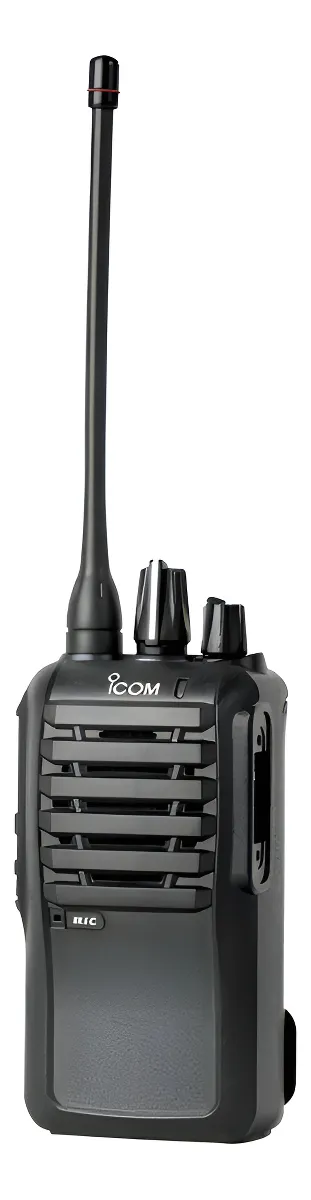 Radio portátil IC-F4003 ICOM UHF / Batería 2250 mAh extrema duración / 400-470 MHz / 5W De Potencia / Bocina de 1500mW Mas Potente/ , 16 canales. Incluye: batería, cargador, antena, tapa de accesorios y clip.