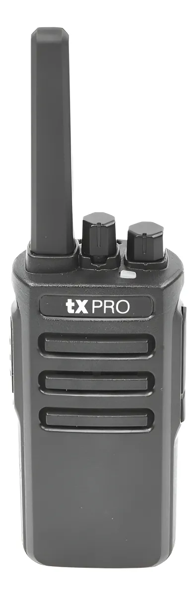 Radio Portátil TX500 VHF, 5W de Potencia, Scrambler de Voz, Alta Cobertura, 136-174 MHz, 16 canales preconfigurados