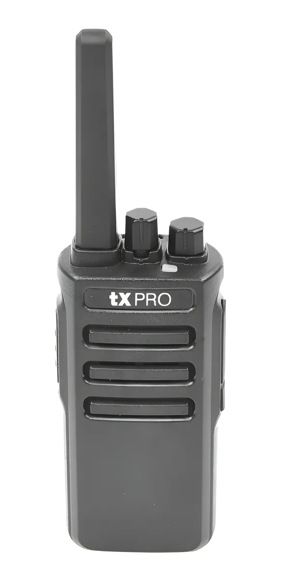 Radio Portátil TX600  UHF, 5W de Potencia, Scrambler de Voz, Alta Cobertura, 400-470 MHz, 16 canales preconfigurados