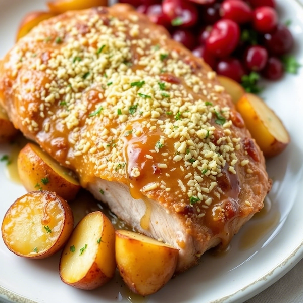 Lomo de Cerdo a la Parmesano Miel