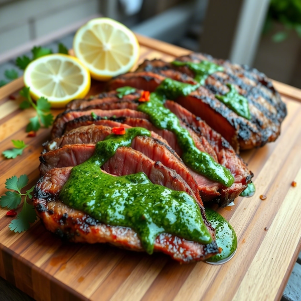 Churrasco de Res con Chimichurri