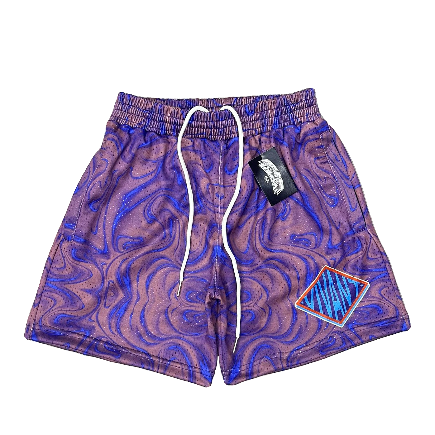 Purple/Navy Mesh Shorts 