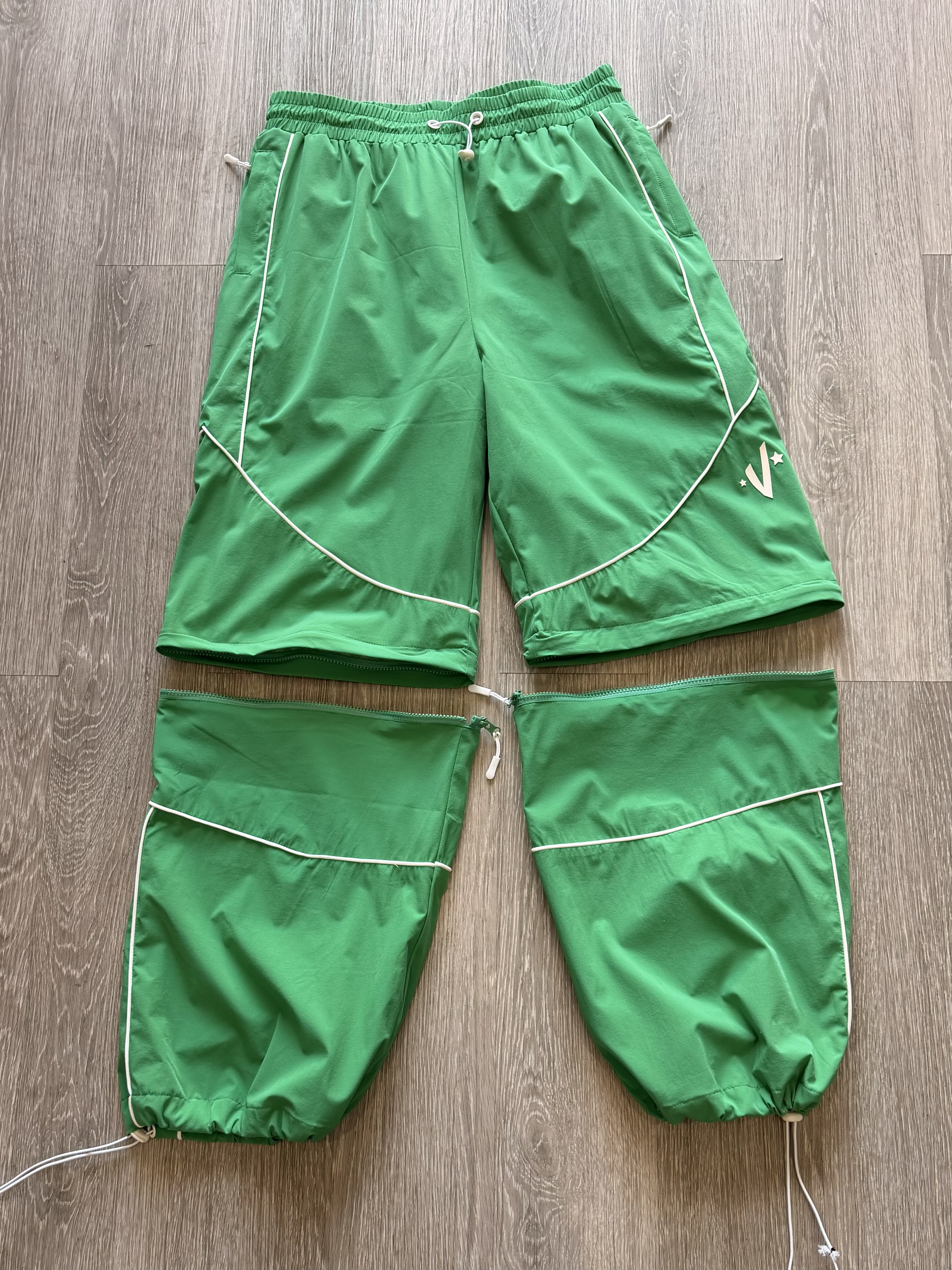 Green Track Pants/Shorts