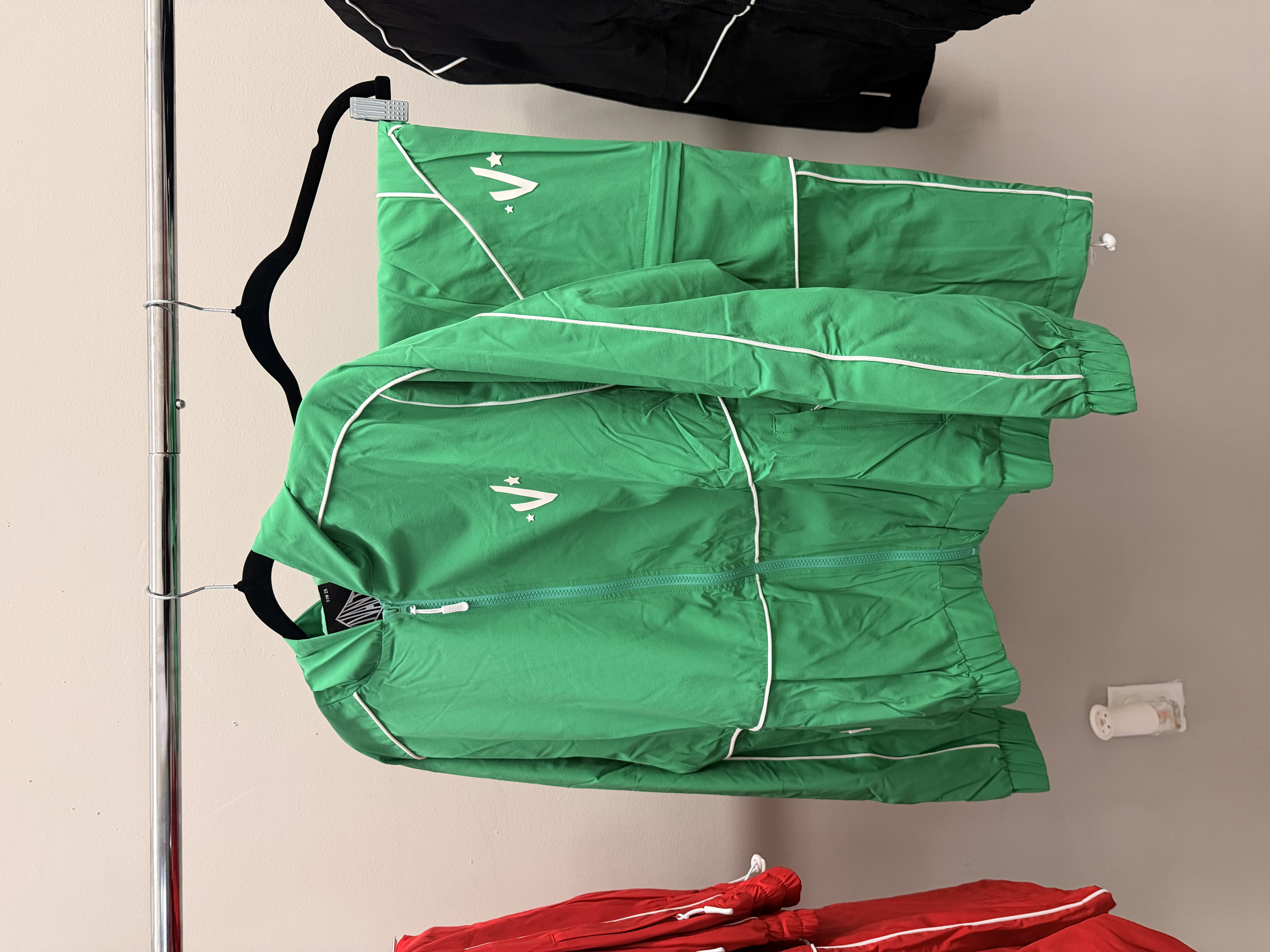 Green Track Pants/Shorts