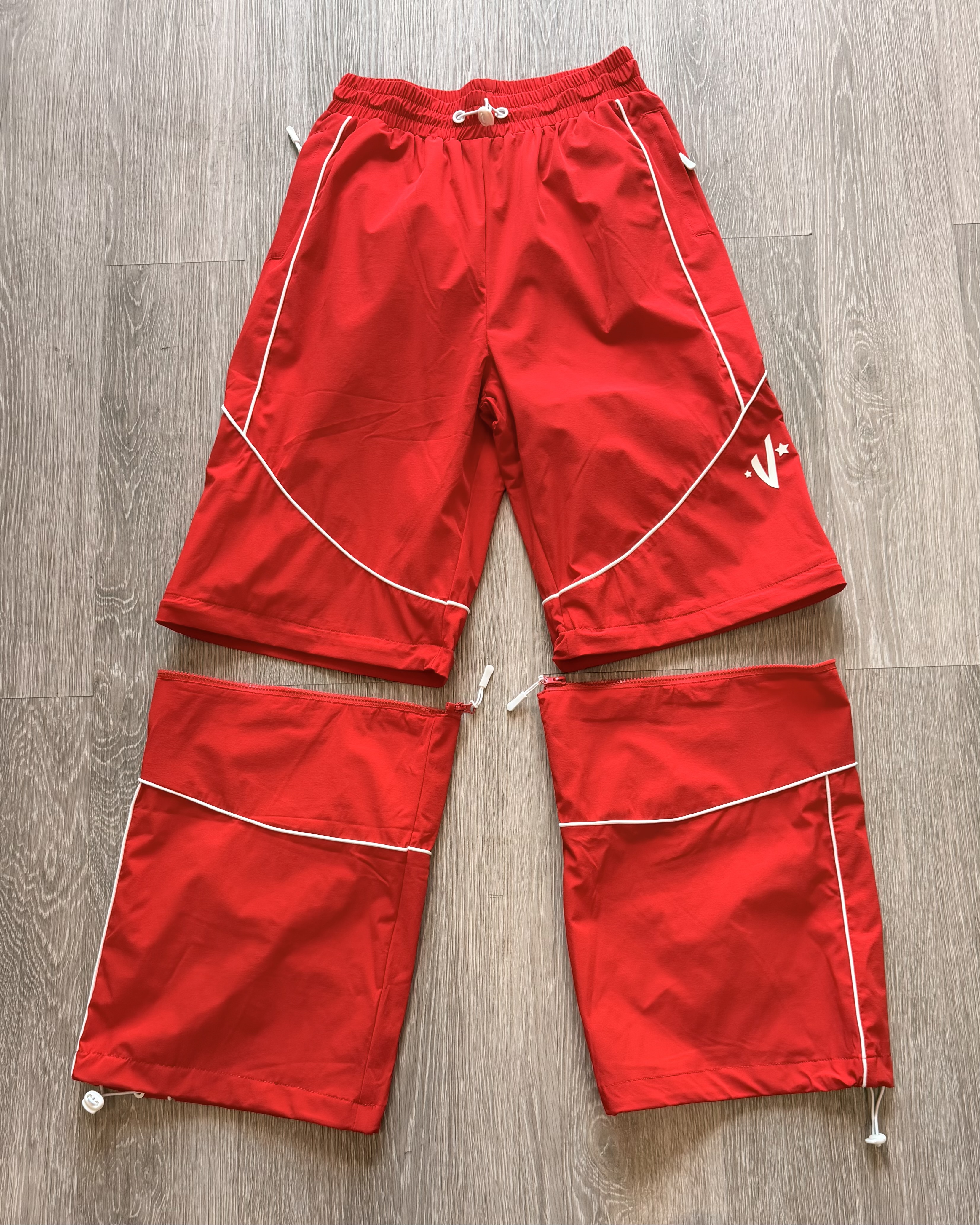 Red Track Pants/Shorts