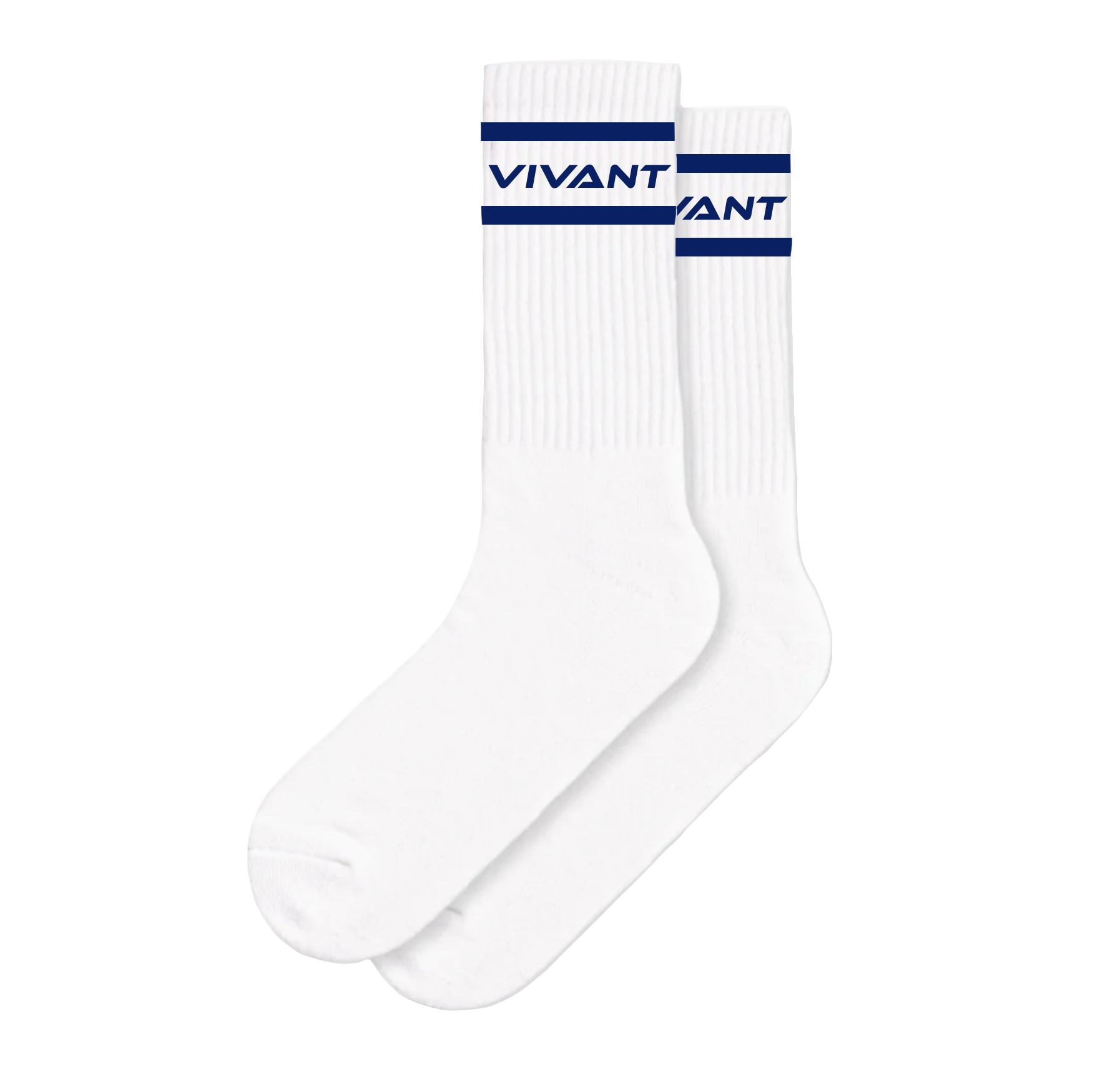 Navy Line Logo Socks