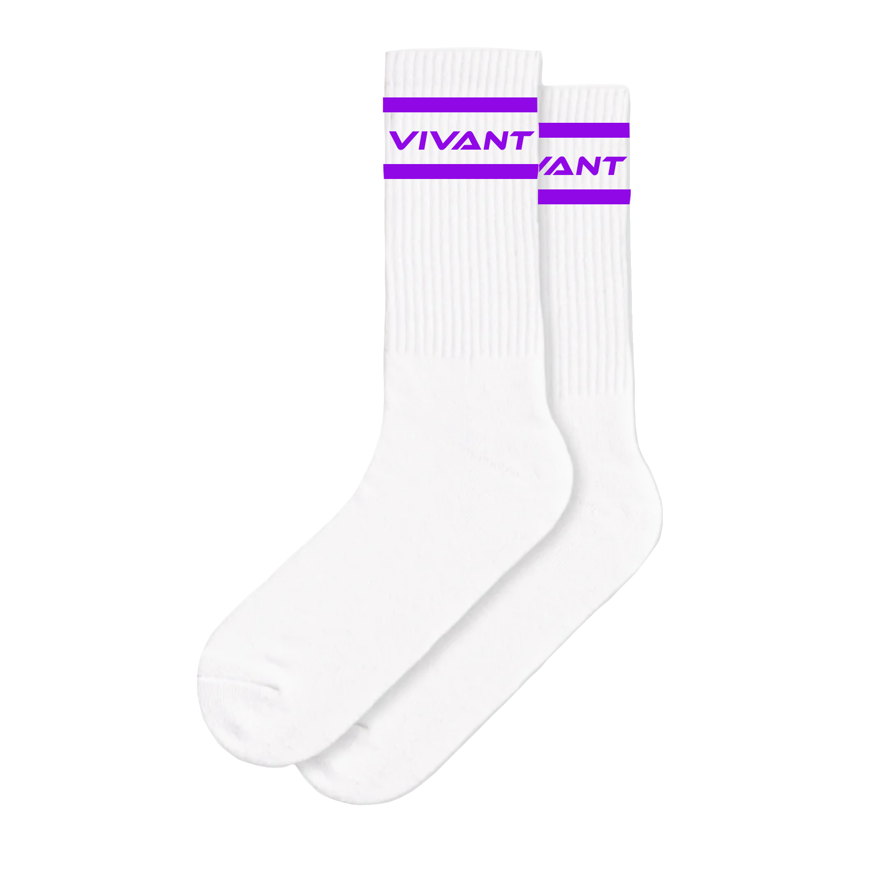 Purple Line Logo Socks
