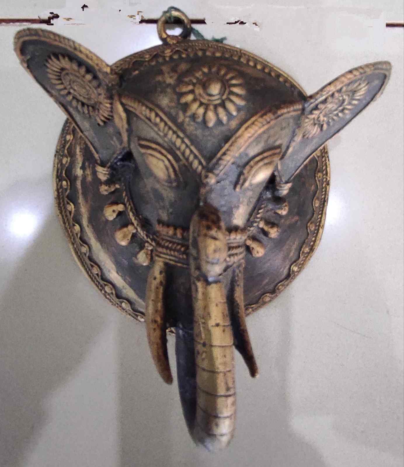 Brass Elephant Wall Hanging