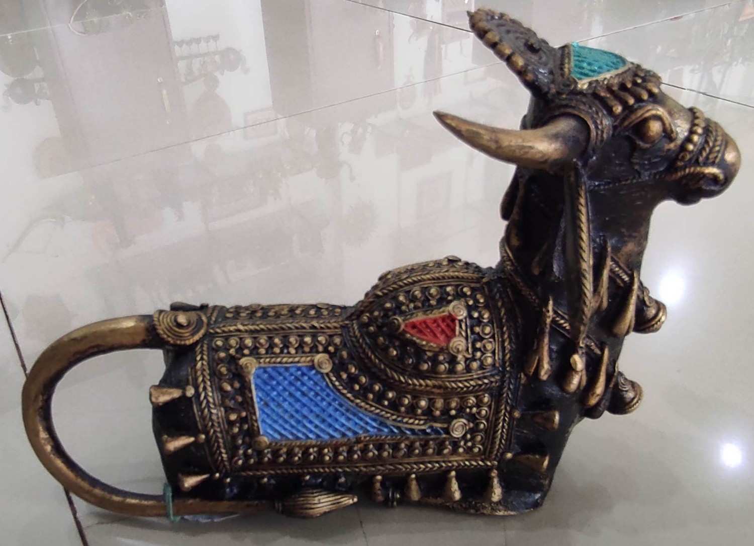 Brass Bull Statue - Decorative