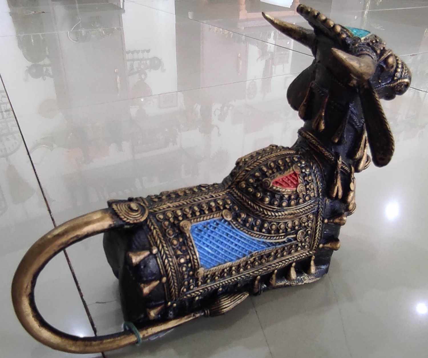 Brass Bull Statue - Decorative