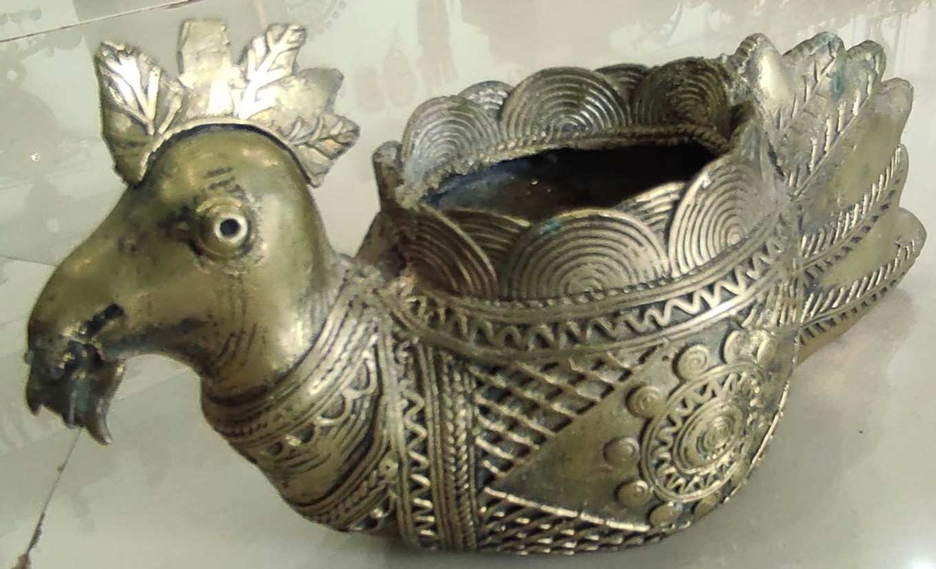 Brass Duck Shaped Pen Stand