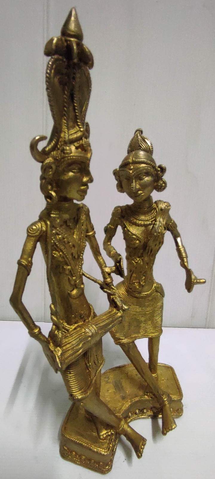  Brass Dancers with Instruments - Handcrafted Tribal Culture