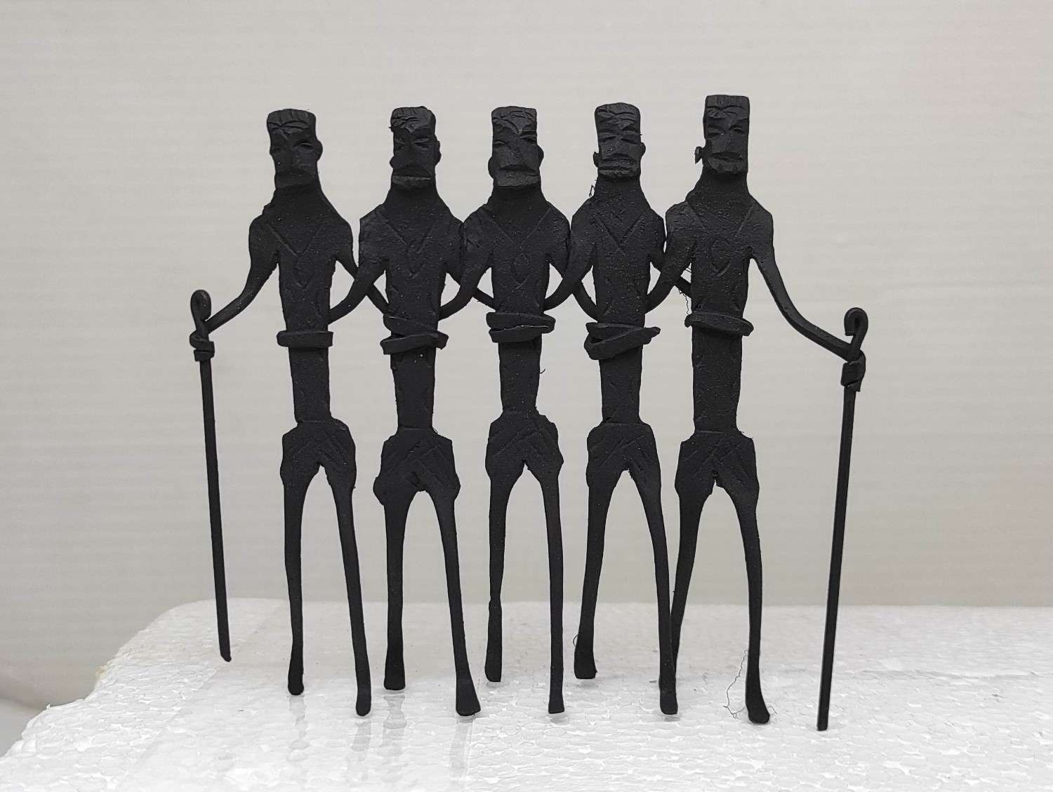 Handcrafted Iron Tribal Group Dance – Set