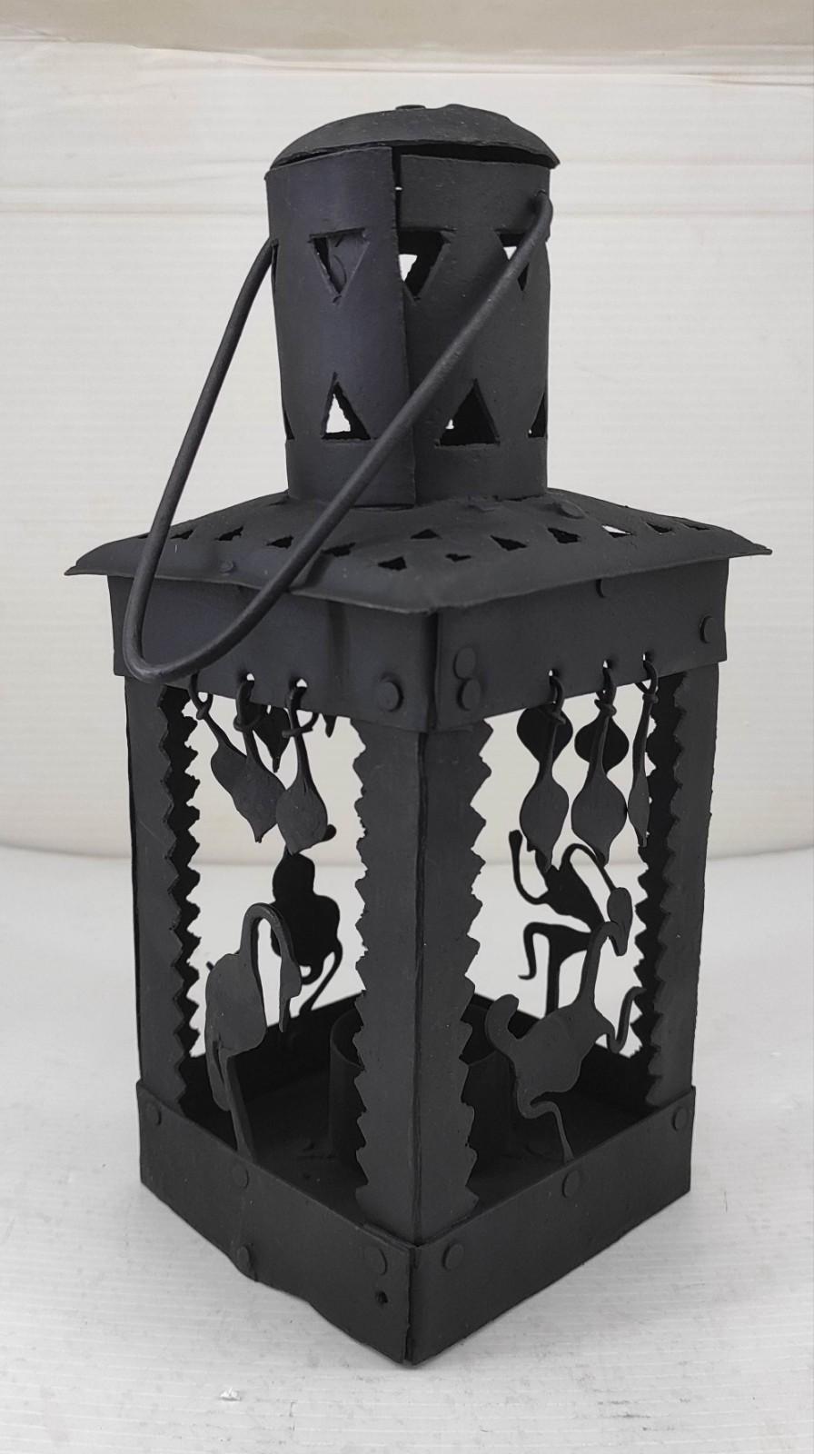 Wrought Iron Hanging Lamp – Tribal Style